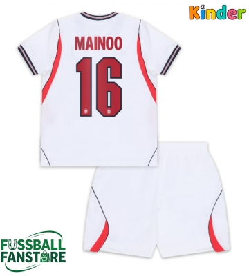 England Kobbie Mainoo #16 Replik Heimtrikot Kinder WM 2026 Kurzarm (+ Kurze Hosen)